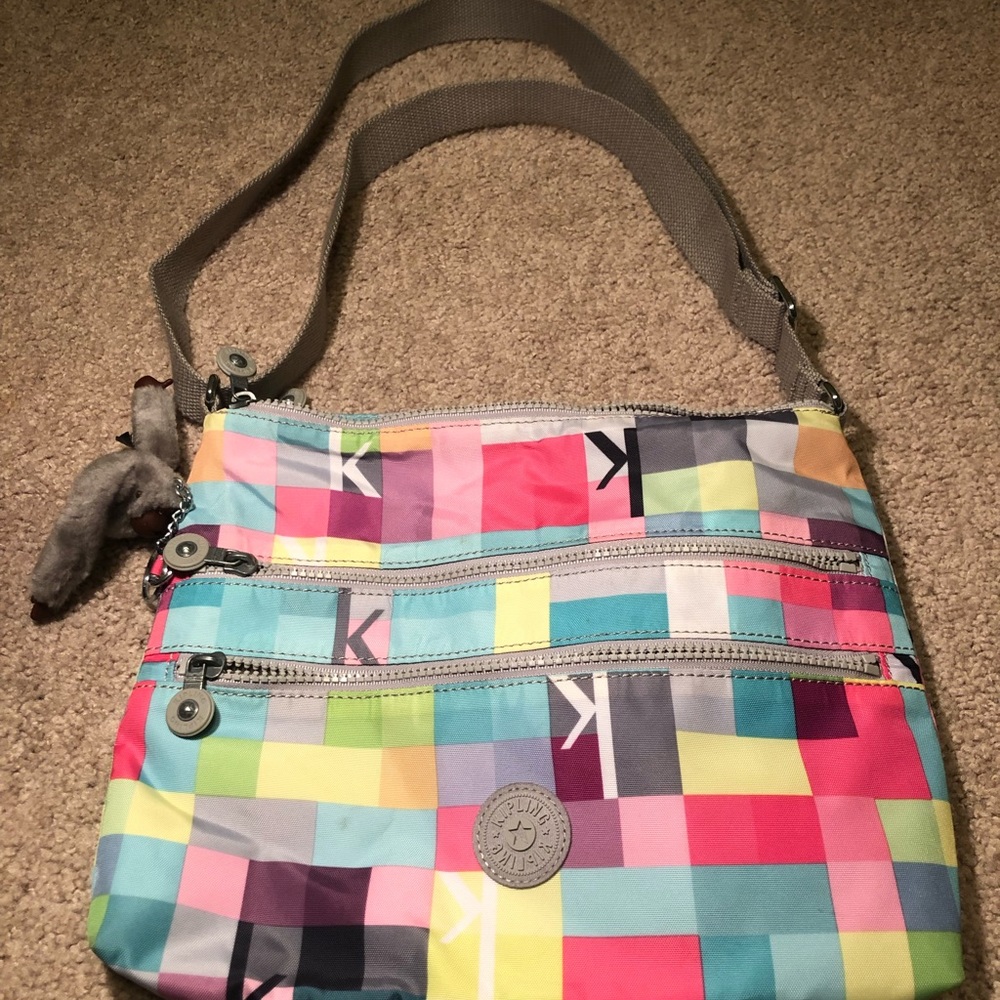 Authentic Multi Colored Kipling Bag - image 2